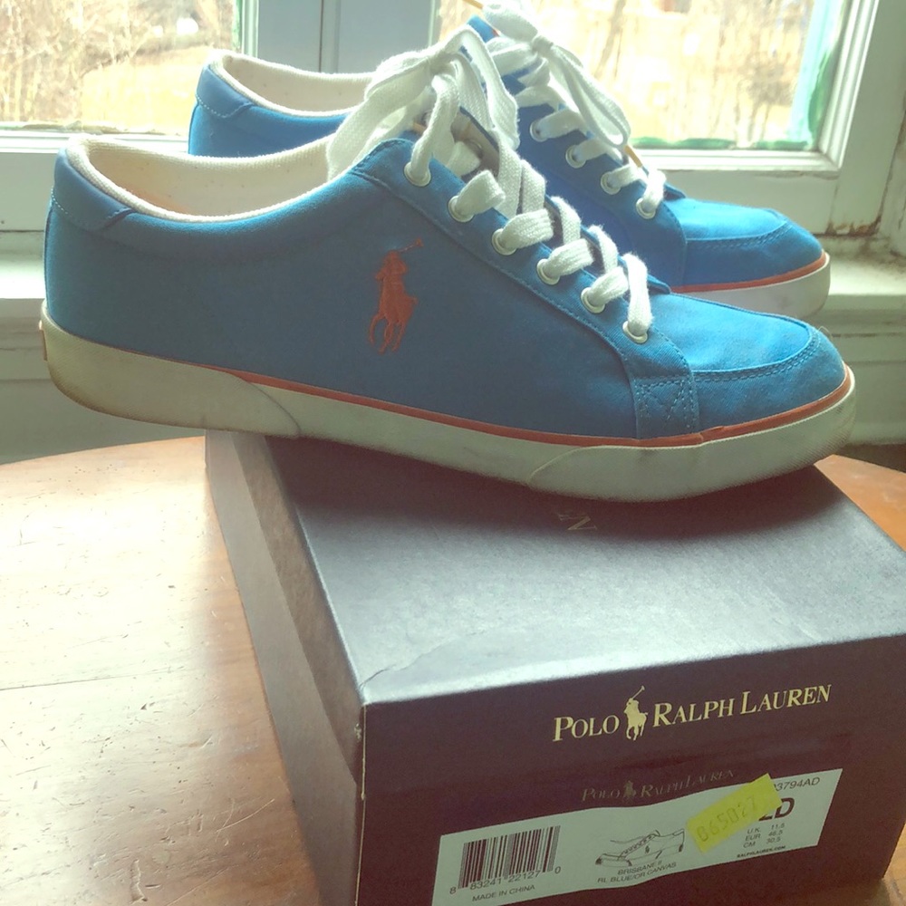 Gently worn Polo sneakers with box